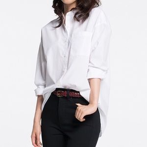 Uniqlo Extra Fine Cotton Oversized Shirt XS